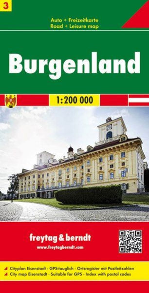 Burgenland, road map 1:200,000 Freytag & Berndt