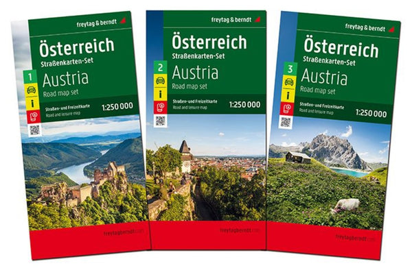 Austria Road Map Set 1:250,000 Freytag & Berndt