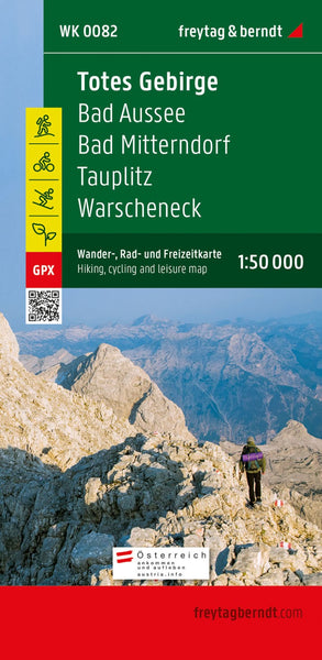 Bad Aussee, Totes Gebirge, Bad Mitterndorf and Tauplitz Leisure Map Freytag & Berndt
