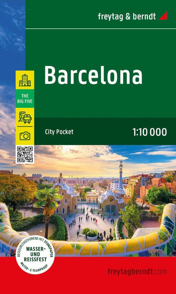 Barcelona, City map 1:10 000, City Pocket map + The Big Five Freytag & Berndt
