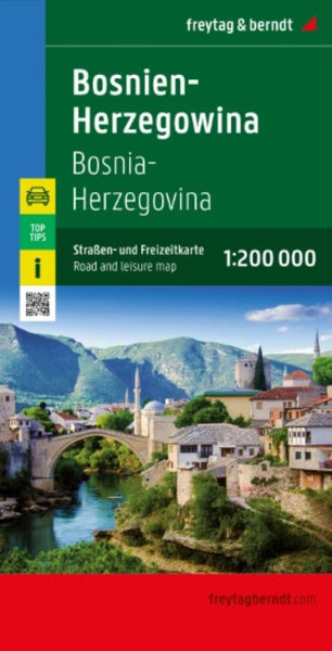 Bosnia-Herzegovina, road and leisure map 1:200,000 Freytag & Berndt