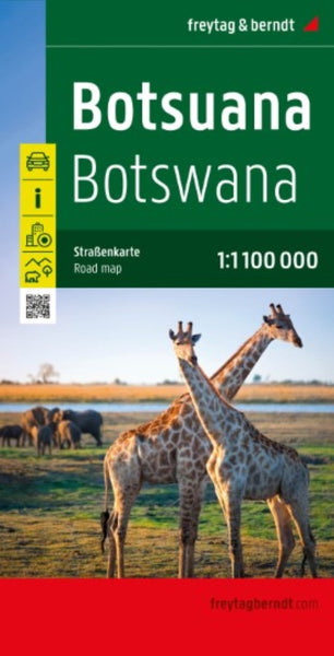 Botswana, road map 1:1,100,000 Freytag & Berndt
