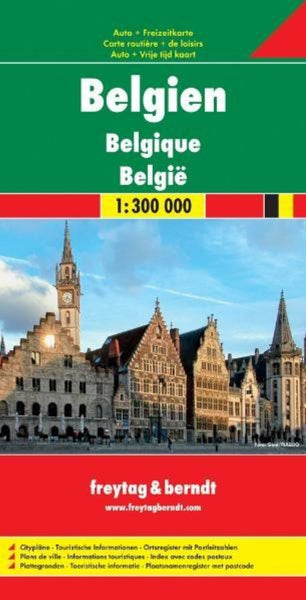 Belgium, road map 1:300,000 Freytag & Berndt
