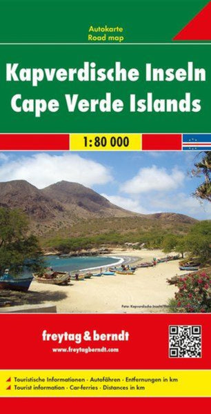 Cape Verdish Islands, road map 1:80,000 Freytag & Berndt
