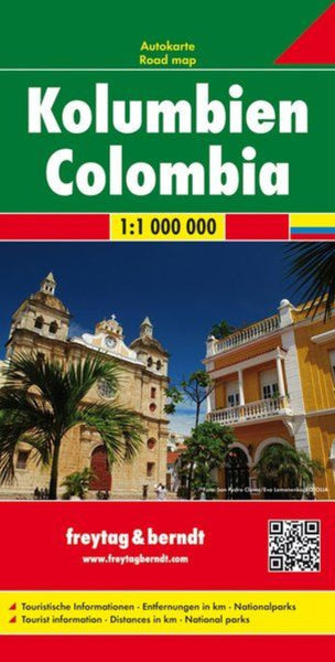 Colombia, road map 1:1 000,000 Freytag & Berndt