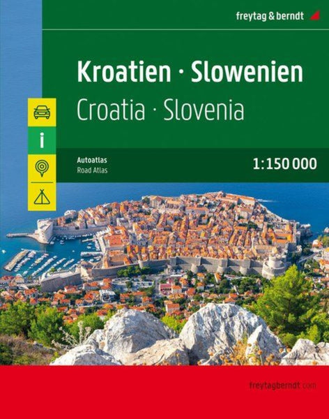 Croatia - Slovenia, road atlas 1:150,000 Freytag & Berndt