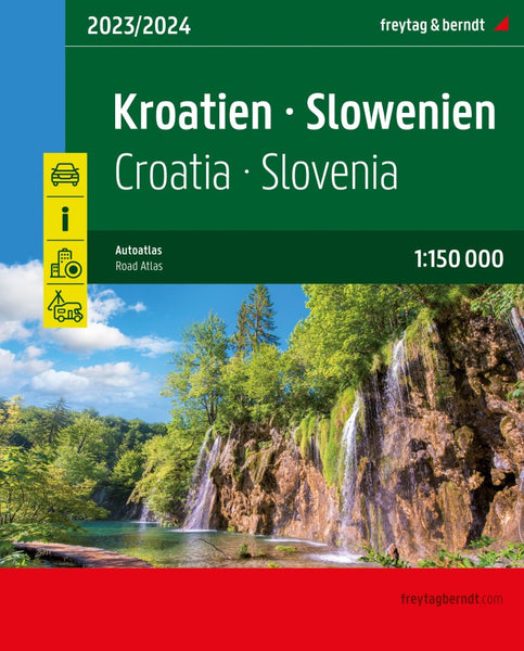 Croatia - Slovenia, road atlas 1:150,000 Freytag & Berndt