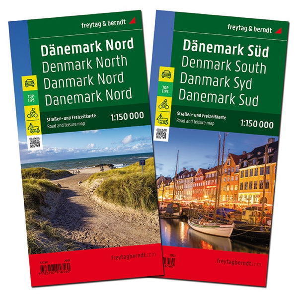 Denmark, street map set 1:150,000 Freytag & Berndt