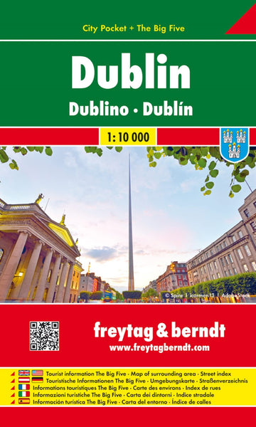 Dublin, City map 1:10 000, City Pocket map + The Big Five Freytag & Berndt