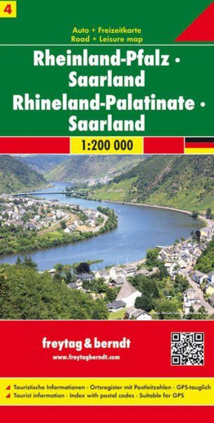 Rhineland Palatinate - Saarland, road map 1:200,000 Freytag & Berndt