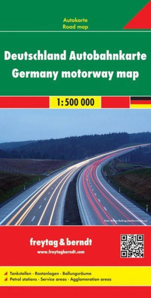Germany, motorway map 1:500,000 Freytag & Berndt