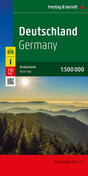 Germany Road Map, 1:500,000 Freytag & Berndt
