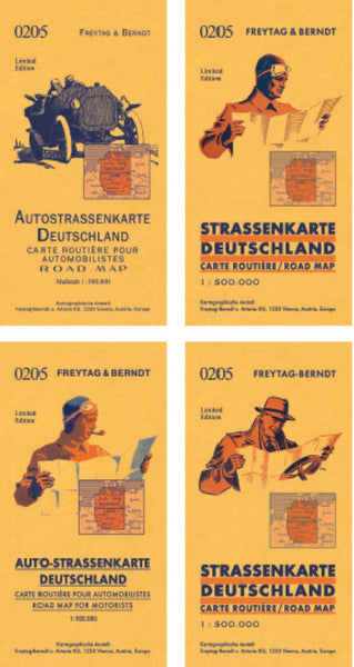 Germany, road map with retrocover 1:500,000 Freytag & Berndt