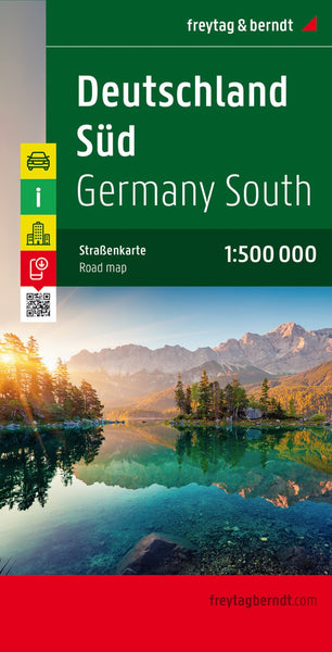 Germany South, road map 1:500,000 Freytag & Berndt