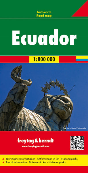 Ecuador, road map 1:800,000 Freytag & Berndt