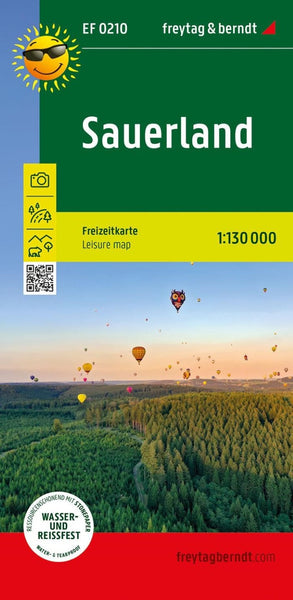 Sauerland Leisure Map 1:300,000 EF 0210 Freytag & Berndt