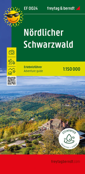 Nördlicher Schwarzwald, Erlebnisführer 1:150.000, freytag & berndt, EF 0024 = Northern Black Forest, adventure guide 1:150,000 EF 0024 Freytag & Berndt