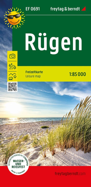 Rügen Leisure Map, 1:85,000 Freytag & Berndt