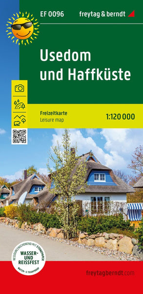 Usedom und Haffküste Leisure Map (#96), 1:120.000 Freytag & Berndt