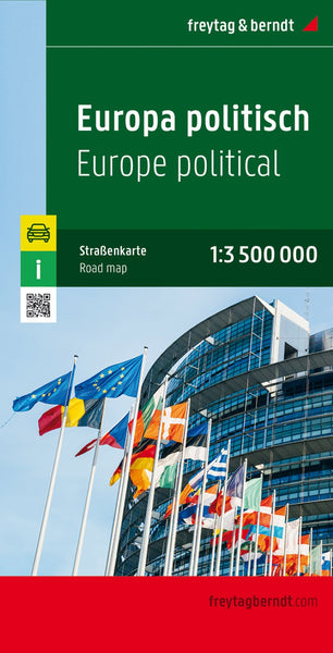 Europe political, street map 1:3,500,000 Freytag & Berndt