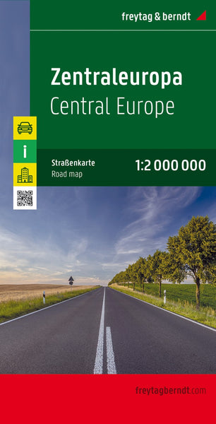 Central Europe, street map 1:200,000 Freytag & Berndt