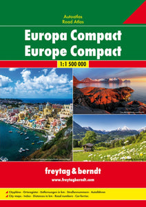Europe Compact, road atlas 1:1,500,000