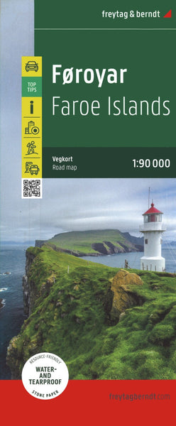 Faroe Islands Road Map Freytag & Berndt