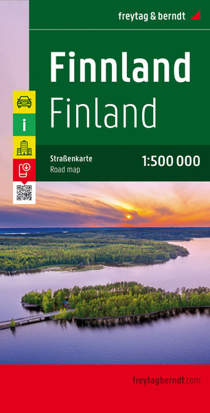 Finland, road map 1:500,000 Freytag & Berndt