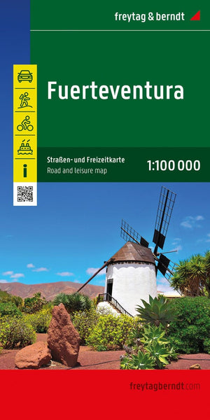 Fuerteventura : Kanarische Inseln : Auto + Freizeitkarte : 1:100 000 = Fuerteventura : Canary Islands : Road + Leisure map : 1:100 000 = Fuerteventura : Islas Canarias : Map de rutas + del ocio : 1:100 000 = Fuerteventura : Iles Canaries : Carte rout Freytag & Berndt