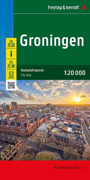 Groningen, city map 1:20,000 Freytag & Berndt