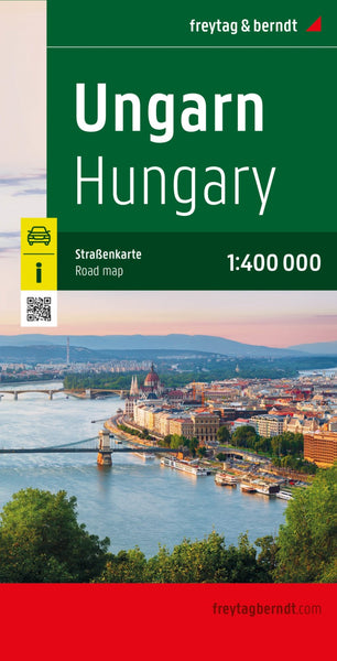 Hungary, road map 1:400,000 Freytag & Berndt