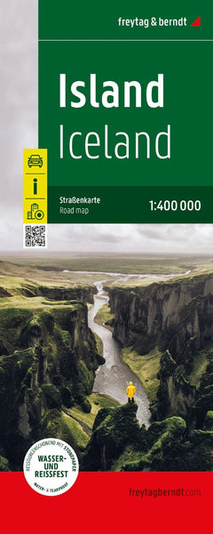 Iceland Map (Stonepaper with Softcover) Freytag & Berndt