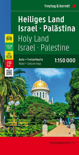 Holy Land, Israel and Palestine Road Map Freytag & Berndt