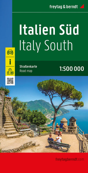 Italy South, street map 1:500,000 Freytag & Berndt
