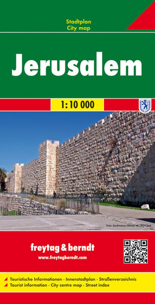 Jerusalem, city map 1:10,000 Freytag & Berndt