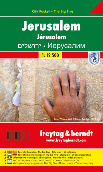 Jerusalem, City map 1:12.500, City Pocket map + The Big Five Freytag & Berndt