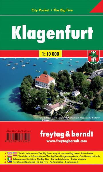 Klagenfurt, City Pocket + The Big Five, Stadtplan 1:10.000 = Klagenfurt, City Pocket map + The Big Five, City map 1:10,000 Freytag & Berndt
