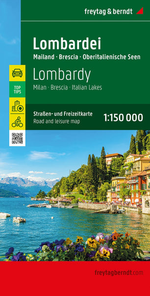 Lombardy, road and leisure map 1:150,000 Freytag & Berndt