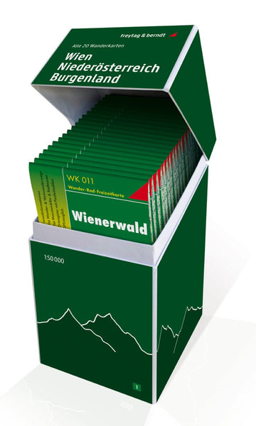 Vienna - Lower Austria - Burgenland, hiking map set 1:50,000 Freytag & Berndt