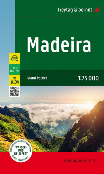 Madeira, road and leisure map 1:75,000 : Island Pocket, The Big Five Freytag & Berndt