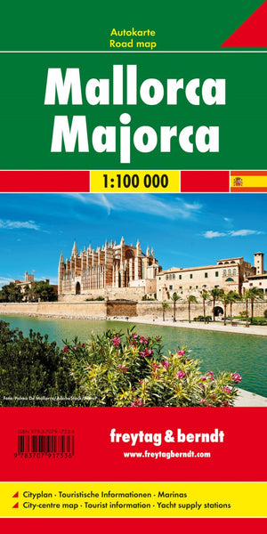 Mallorca, road map 1:100,000 Freytag & Berndt