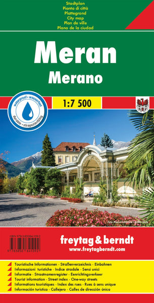 Merano, city map 1:7,500 Freytag & Berndt