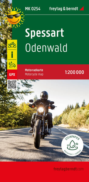 Spessart, Motorradkarte 1:200.000, freytag & berndt = Spessart, motorcycle map 1:200,000 Freytag & Berndt