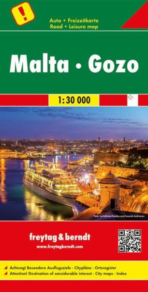 Malta - Gozo, road map 1:30,000 Freytag & Berndt