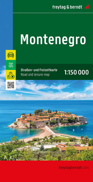 Montenegro Road + Leisure Map Freytag & Berndt