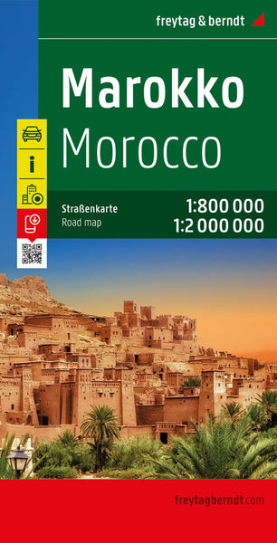 Morocco, road map 1:800,000 - 1:2,000,000 Freytag & Berndt