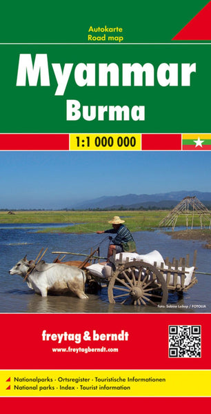 Myanmar - Burma, road map 1:1,000,000 Freytag & Berndt