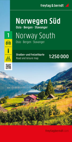 Norway South, road and leisure map 1:250,000 Freytag & Berndt