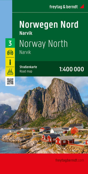 Norway North, road Map 1:400,000 Freytag & Berndt