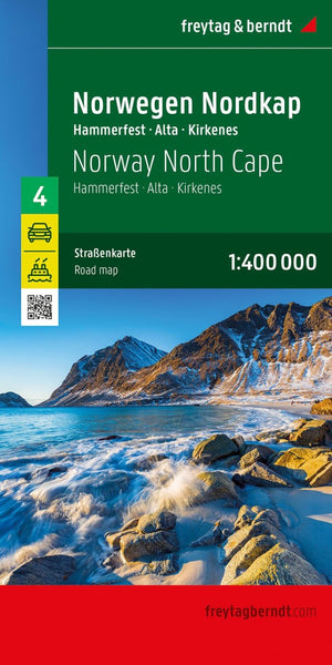 Norway North Cape - Hammerfest, road map #4 1:400,000 Freytag & Berndt